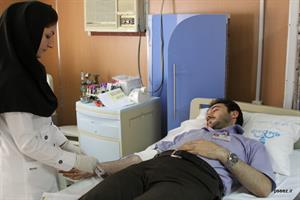 اهدا خون کارکنان سازمان منطقه ویژه پارس در آستانه سال نو