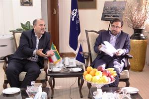 مدیرکل ورزش و جوانان استان بوشهر با مدیرعامل سازمان منطقه ویژه پارس دیدار کرد