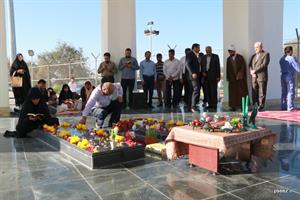 برگزاری مراسم تحویل سال در جوار شهدای گمنام منطقه ویژه پارس
