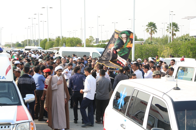 ورود پیکرپاک 7 شهید گمنام به فرودگاه بین المللی خلیج فارس 10