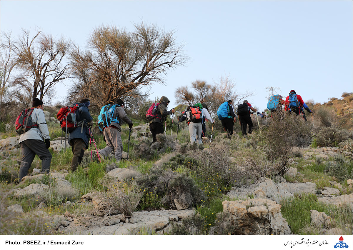 صعود کوهنوردان سازمان به قله بیرمی استان بوشهر 14