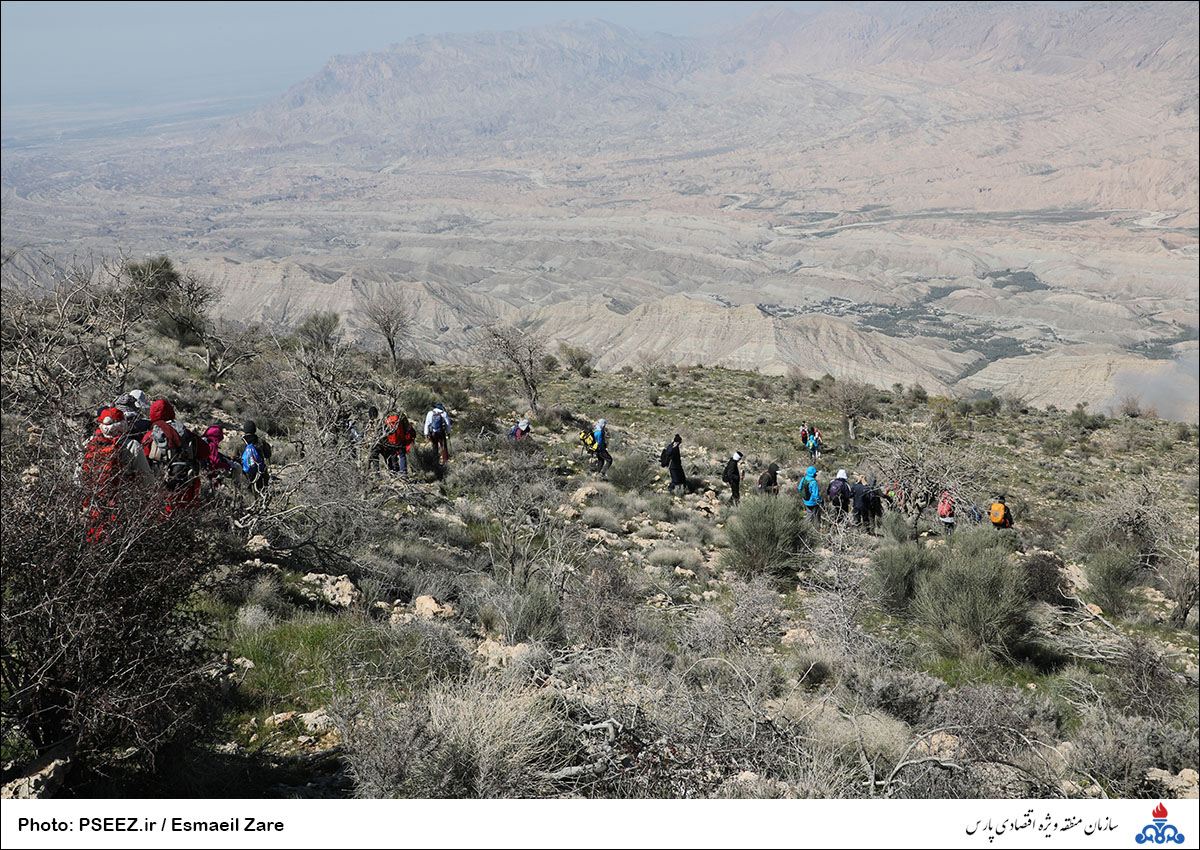صعود کوهنوردان سازمان به قله بیرمی استان بوشهر 34