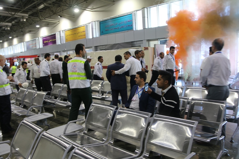 مانور تخلیه اضطراری فرودگاه 2