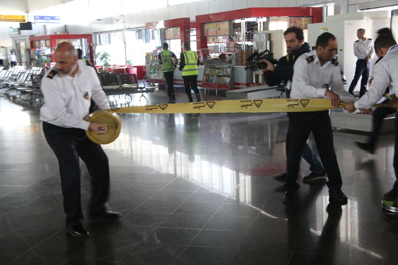 مانور تخلیه اضطراری فرودگاه 5