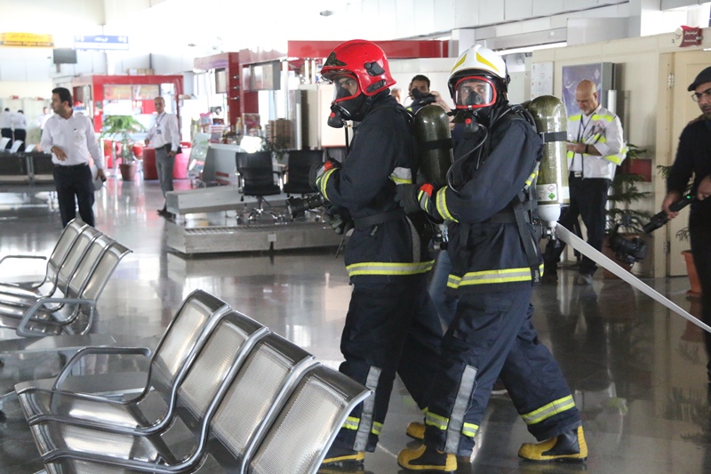 مانور تخلیه اضطراری فرودگاه 9