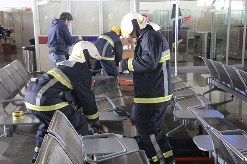 مانور تخلیه اضطراری فرودگاه 11