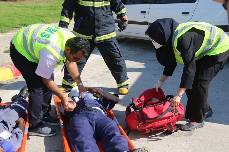 مانور تخلیه اضطراری فرودگاه 17