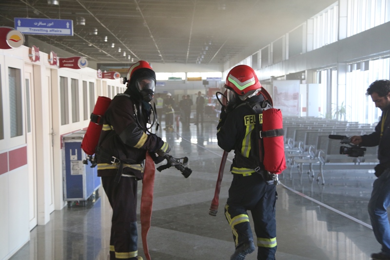 مانور تخلیه اضطراری فرودگاه 20