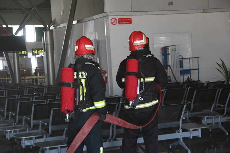 مانور تخلیه اضطراری فرودگاه 21