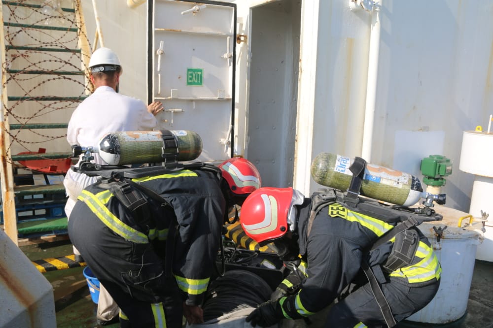 مانور نجات مصدوم بندر خدماتی 9