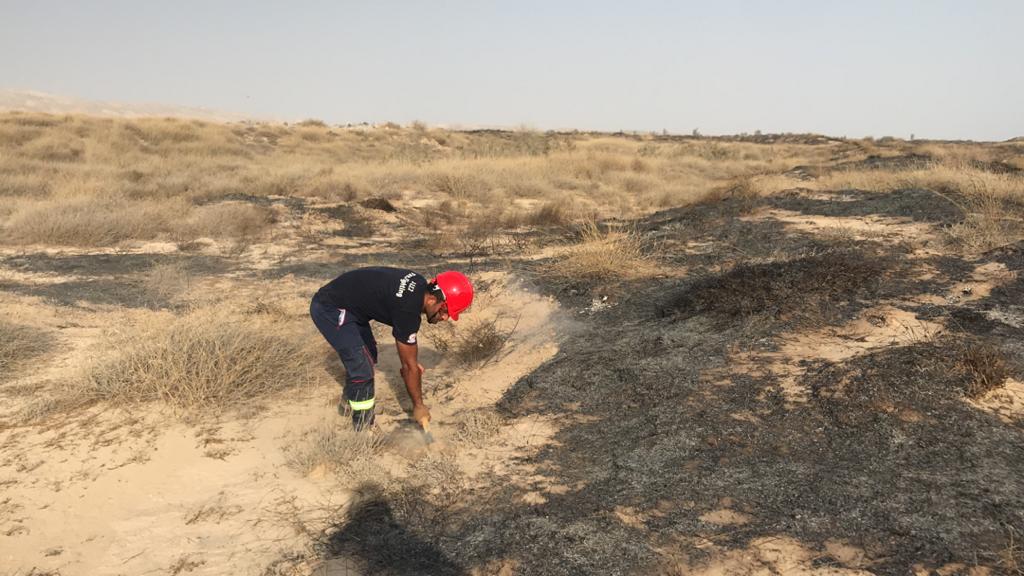 مهار آتش سوزی ساحل کبکان 1