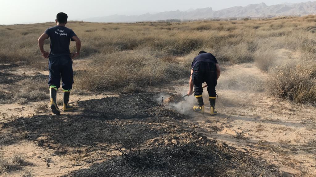 مهار آتش سوزی ساحل کبکان 2