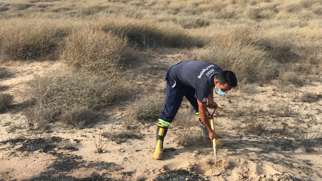 مهار آتش سوزی ساحل کبکان 5