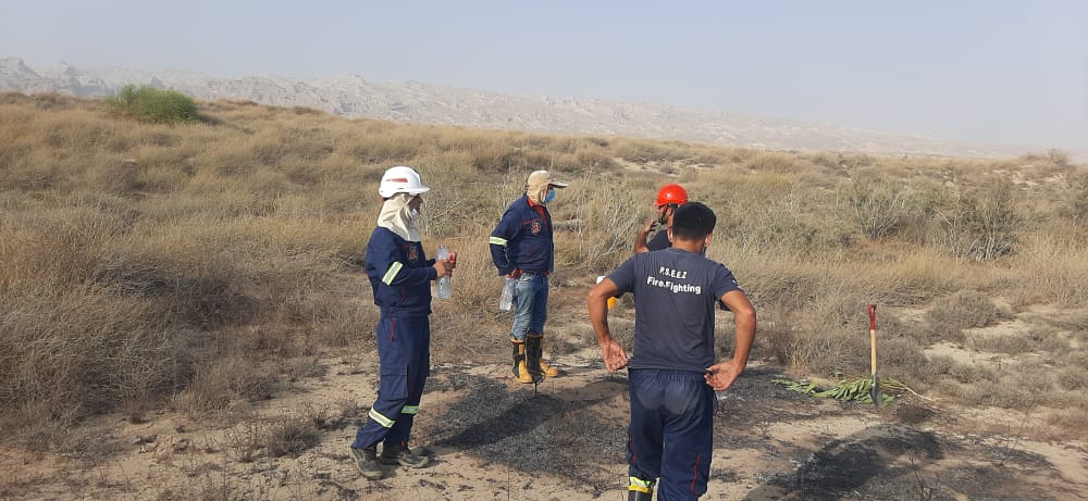 مهار آتش سوزی ساحل کبکان 8