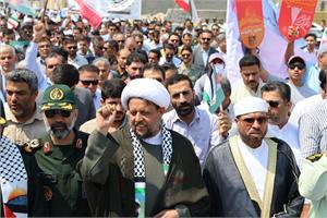 راهپیمایی پرشور روز قدس در عسلویه؛ فریاد امت اسلامی برای آزادی فلسطین