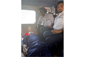 انتقال هوایی مصدومان حادثه پتروشیمی متانول کاوه