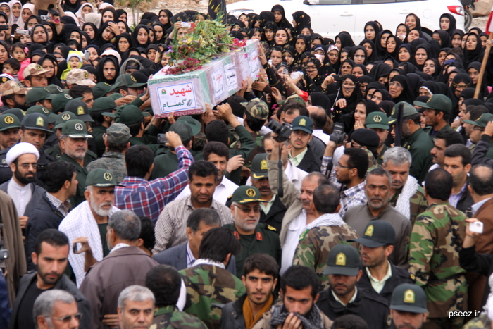 تشییع دو شهید گمنام