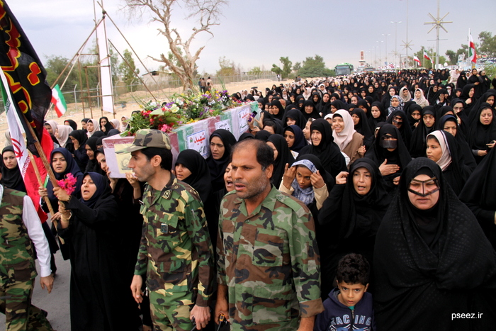 تشییع دو شهید گمنام