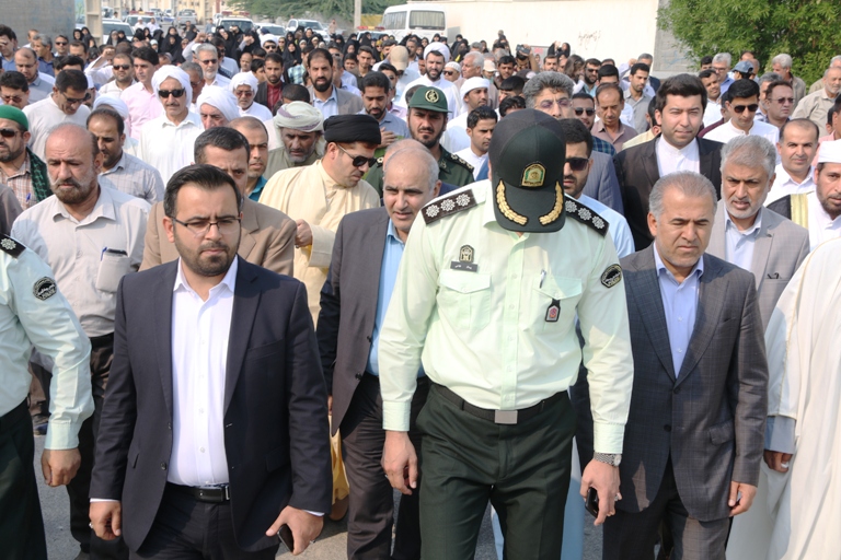 راهپیمایی حمایت از امنیت و اقتدار کشور- عسلویه 2