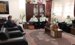 نشست مدیر عامل سازمان منطقه ویژه پارس و فرمانده نیروی انتظامی استان بوشهر