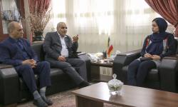 دیدار قهرمان تیراندازی کشور با مدیرعامل سازمان منطقه ویژه پارس