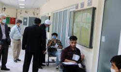 بازدید دکتر احمدی از کنکور سراسری سال 99 در حوزه امتحانی عسلویه