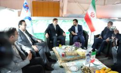 بازدیدِ مدیرعامل سازمان منطقه ویژه پارس از شرکت های حاضر در نمایشگاه بین المللی نفت