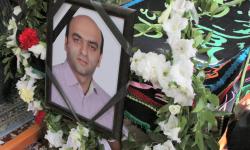 مراسم تشیع پیکر مرحوم حسین قربانی رییس روابط عمومی و امور فرهنگی سازمان منطقه ویژه پارس