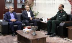 دیدار  مدیر کل حفظ آثار و نشر ارزش های دفاع مقدس استان بوشهر با مهندس موسوی