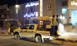 ضد عفونی شهرهای بیدخون و چاه مبارک توسط اچ اس ایی سازمان منطقه ویژه پارس