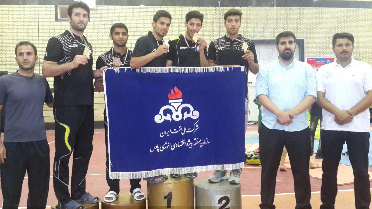 کسب مقام نخست تیم پارس جنوبی در مسابقات قهرمانی ووشو کشور