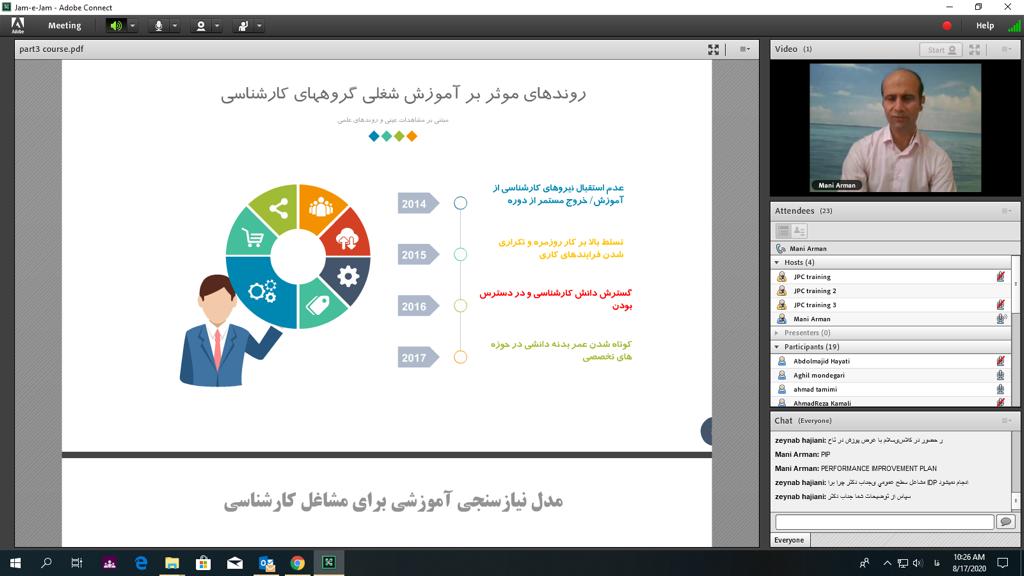 برگزاری سومین دوره صلاحیت حرفه ای  به صورت مجازی