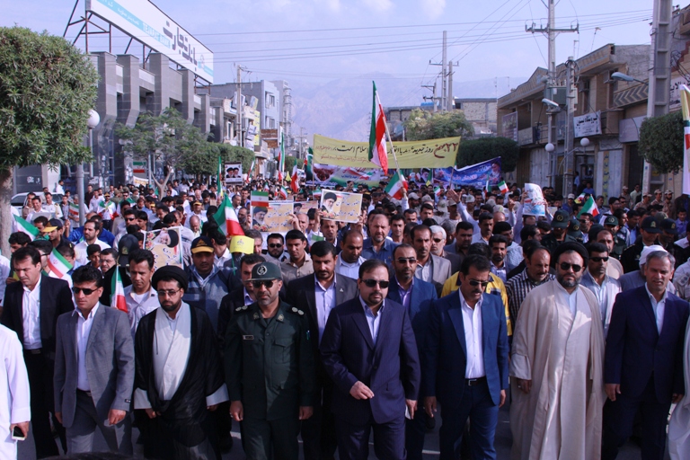 راهپیمایی 22 بهمن شهر عسلویه