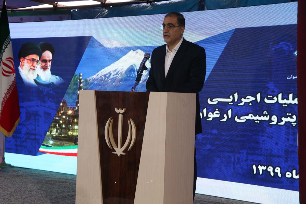 کلنگ زنی پتروشیمی ارغوان 13
