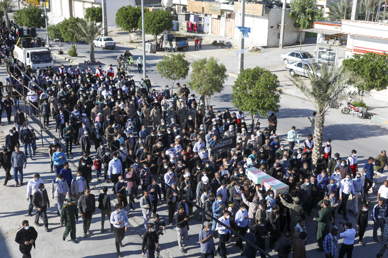 تشیع شهدای کمنام در شیرینو 14