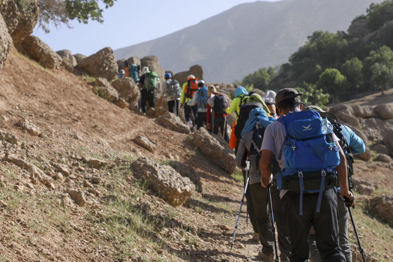 پیمایش مسیر آبشار زرد لیمه در کوهرنگ  55