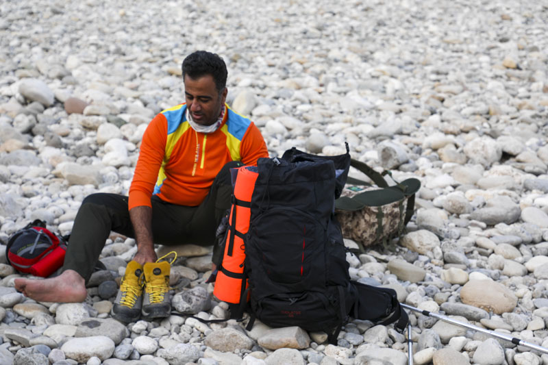 پیمایش مسیر آبشار زرد لیمه در کوهرنگ  71