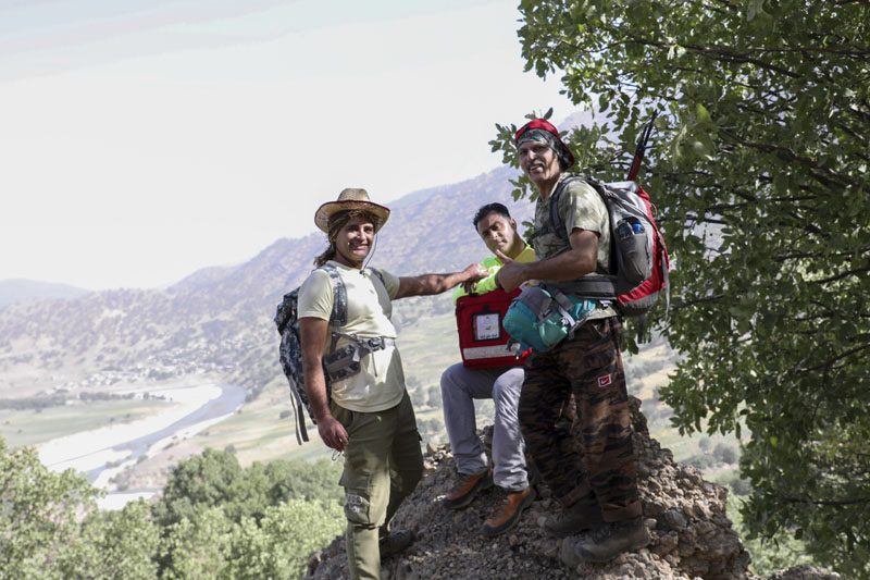 پیمایش مسیر آبشار زرد لیمه در کوهرنگ  84