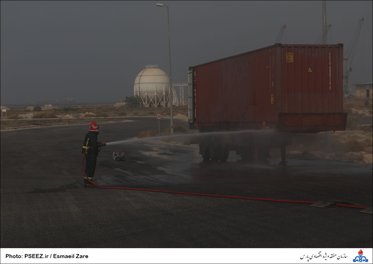 مانور نجات آتش نشانی منطقه 1