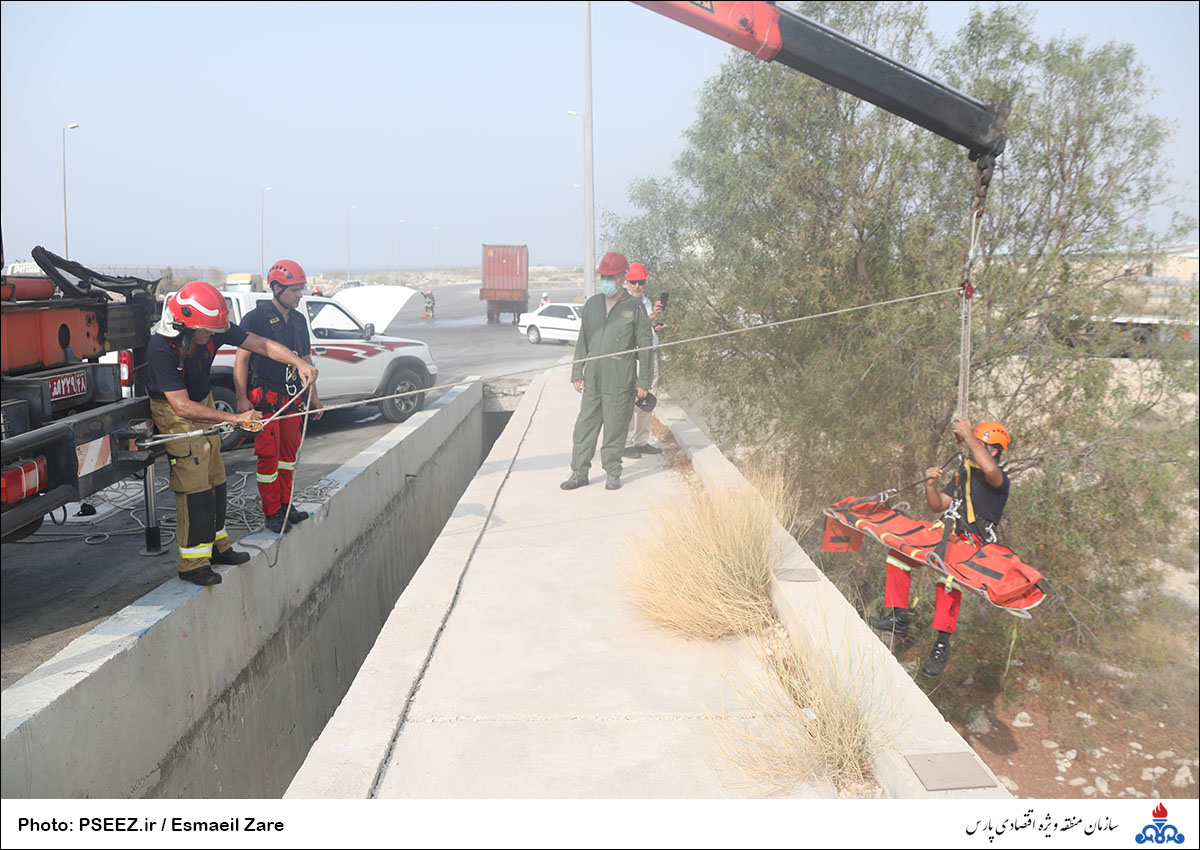 مانور نجات آتش نشانی منطقه 3