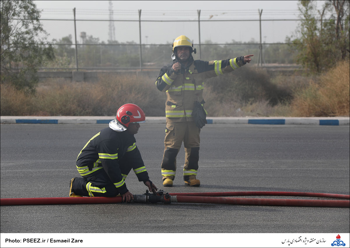 مانور نجات آتش نشانی منطقه 7