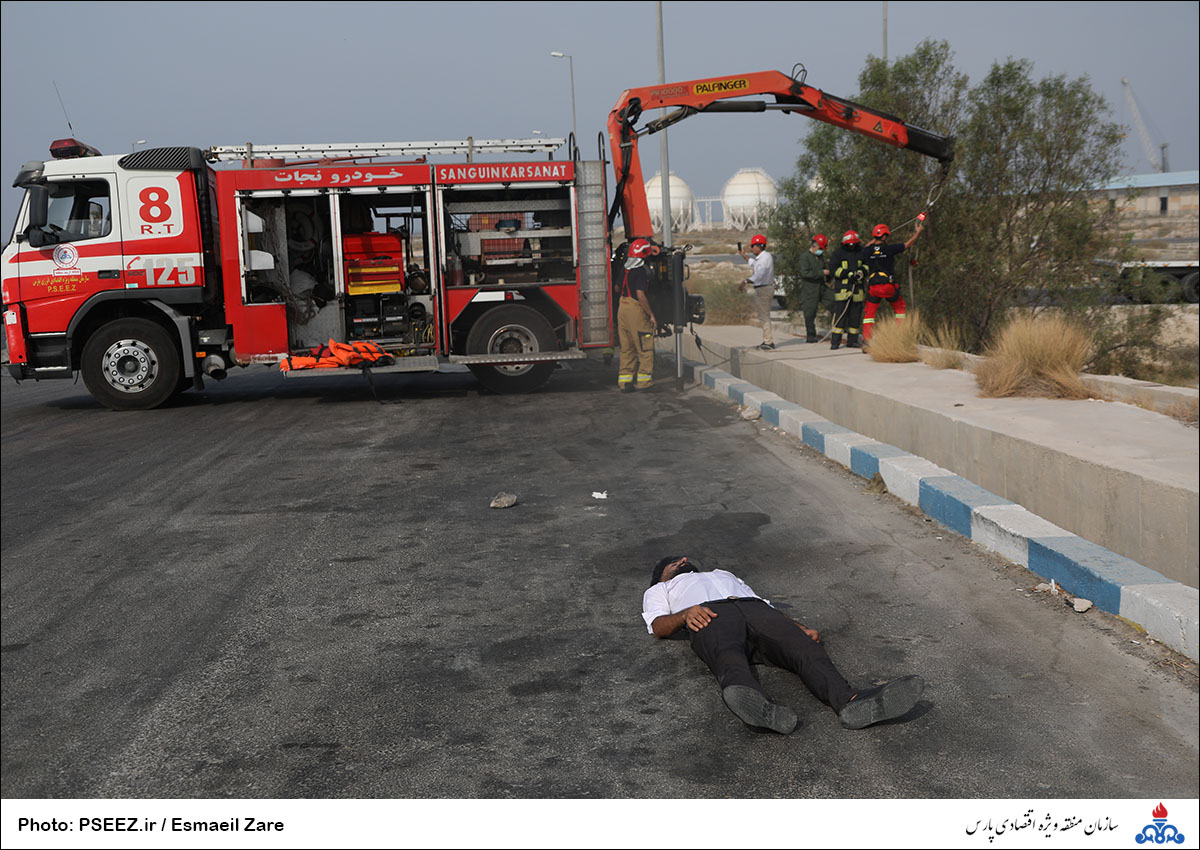 مانور نجات آتش نشانی منطقه 9