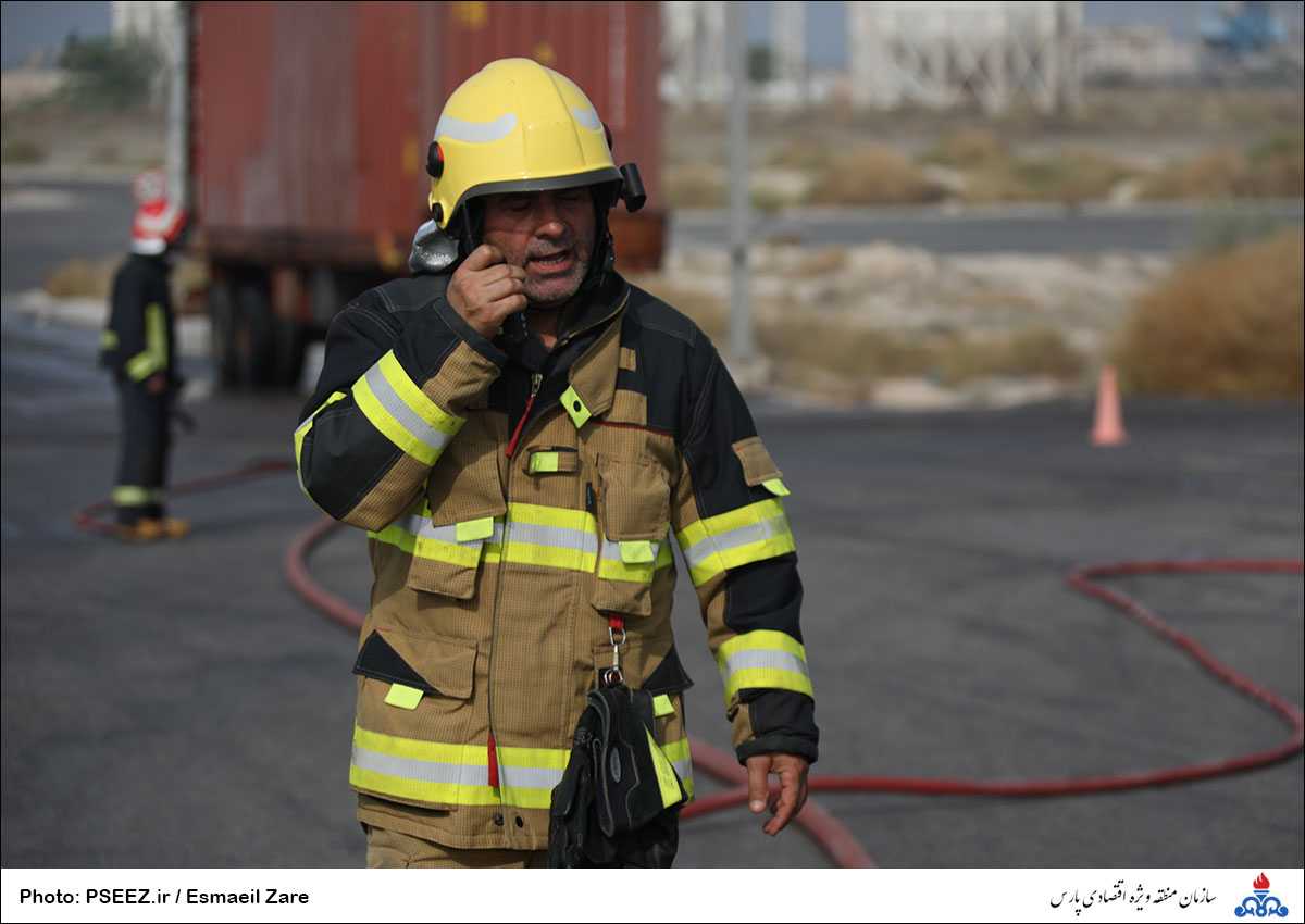 مانور نجات آتش نشانی منطقه 10