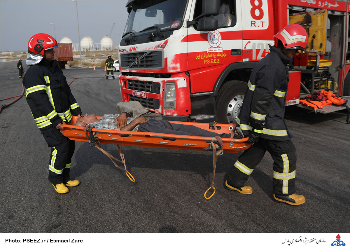 مانور نجات آتش نشانی منطقه 11