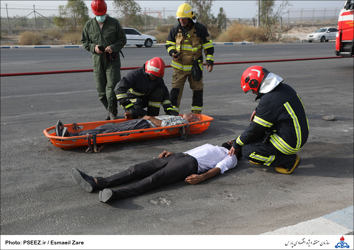 مانور نجات آتش نشانی منطقه 13