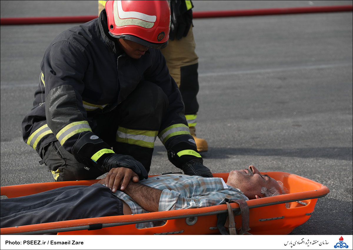 مانور نجات آتش نشانی منطقه 14