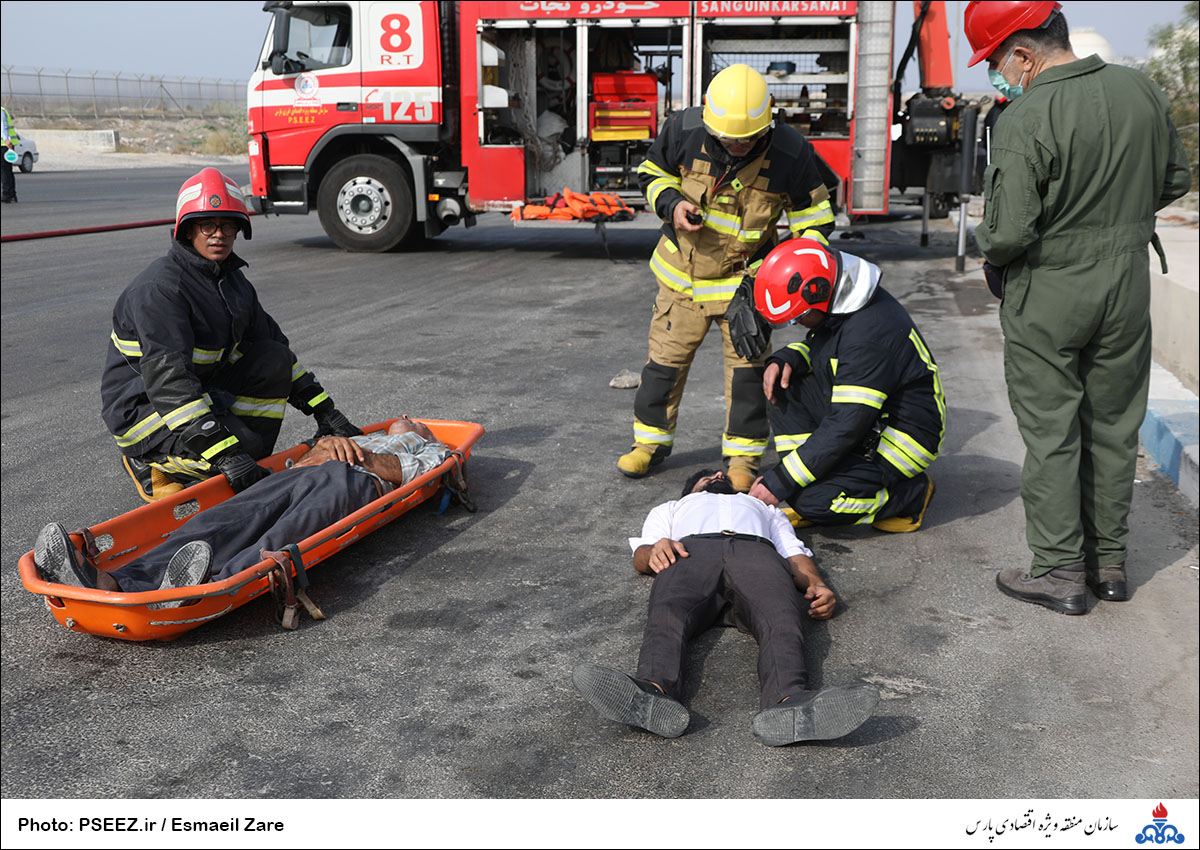 مانور نجات آتش نشانی منطقه 15