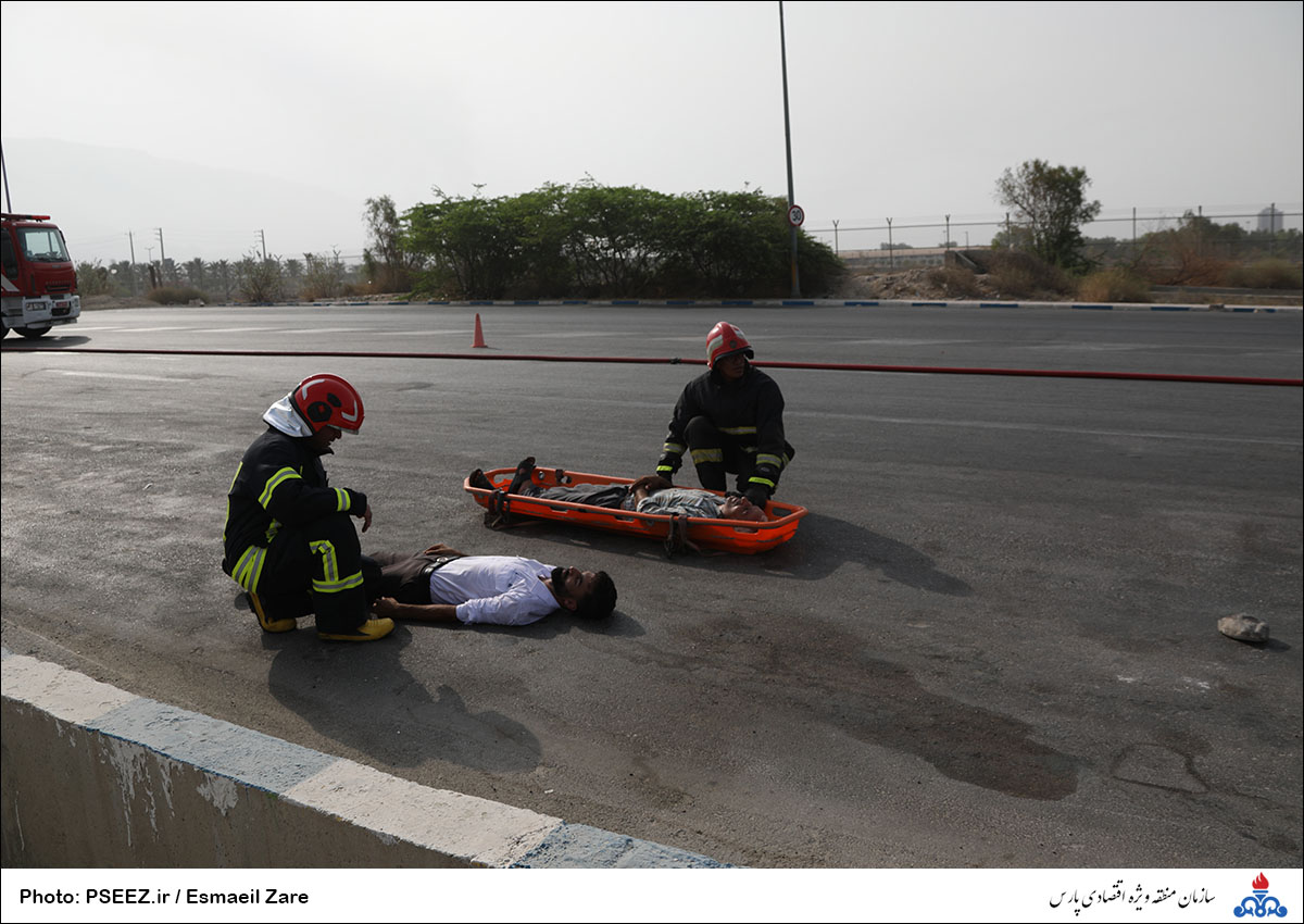 مانور نجات آتش نشانی منطقه 16