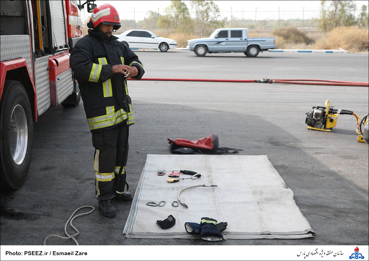 مانور نجات آتش نشانی منطقه 18
