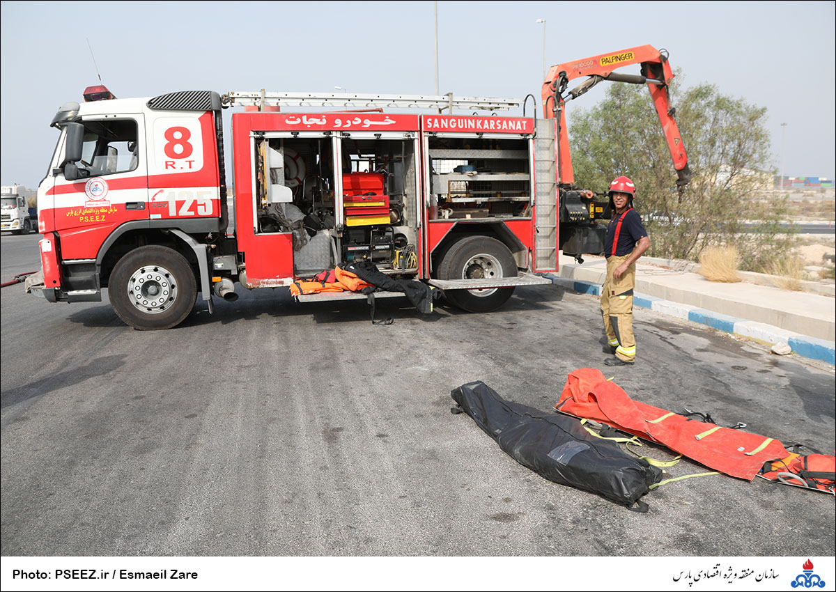 مانور نجات آتش نشانی منطقه 23